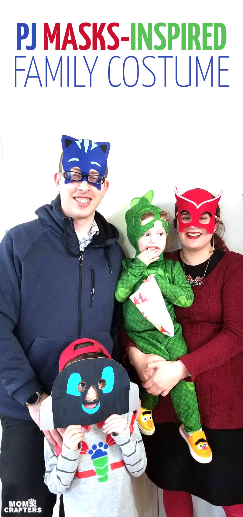 PJ Masks Family Costume - Make Owlette, Catboy masks and more!