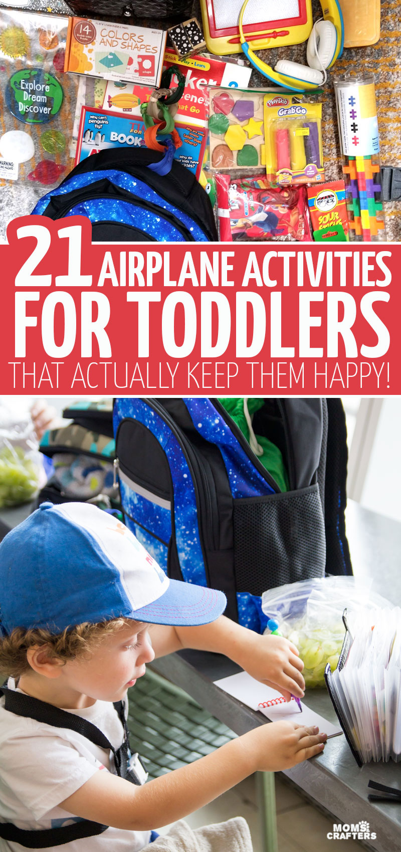 Toddler Airplane Activities - 21 Tried & True Ideas to keep them happy!