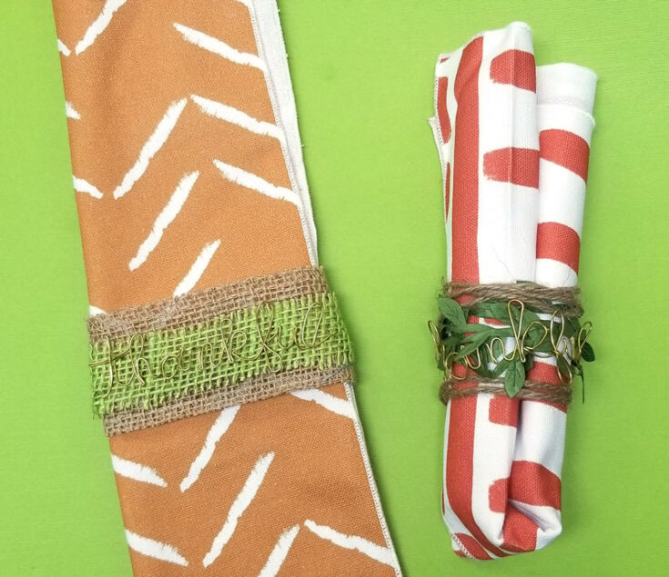 Diy Thanksgiving Napkin Rings Moms And Crafters