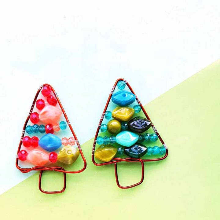 DIY Beaded Christmas Tree - Wire Wrapping Tutorial * Moms and Crafters