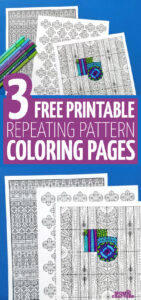 Free Printable Pattern Coloring Pages for Adults * Moms and Crafters