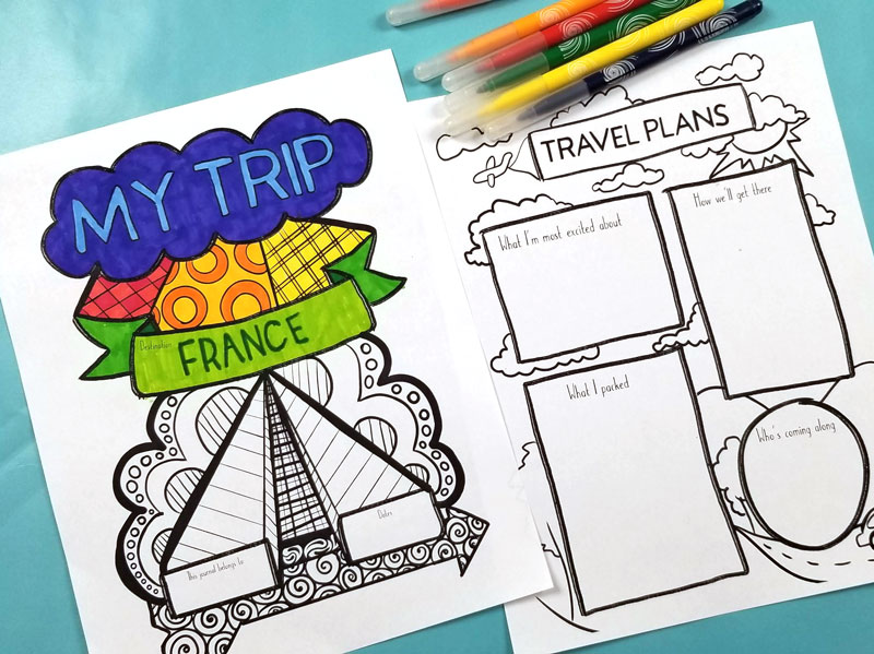 Ideas for Traveling with Kids – DIY Activity Book with Printables – Nifty  Mom