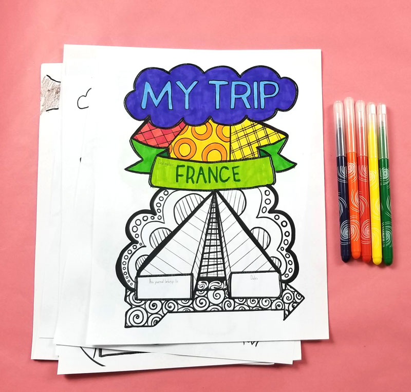 Travel Journal for Kids - Printable Memory Book * Moms and Crafters