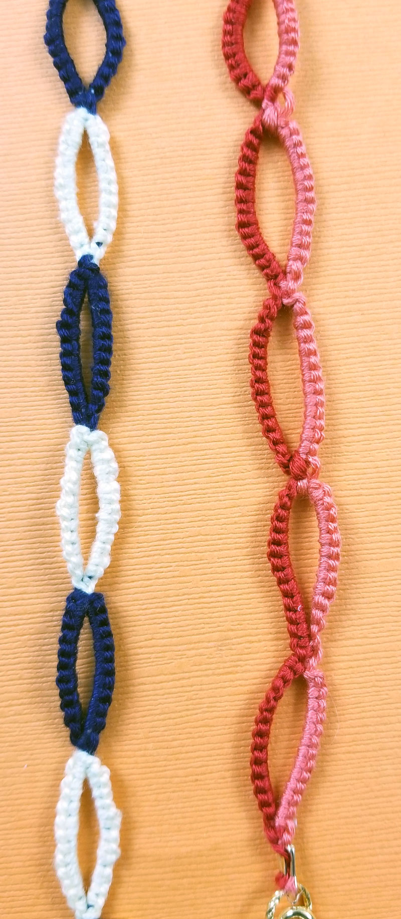 Quick and easy friendship bracelets for Valentine's Day - Stitched Modern