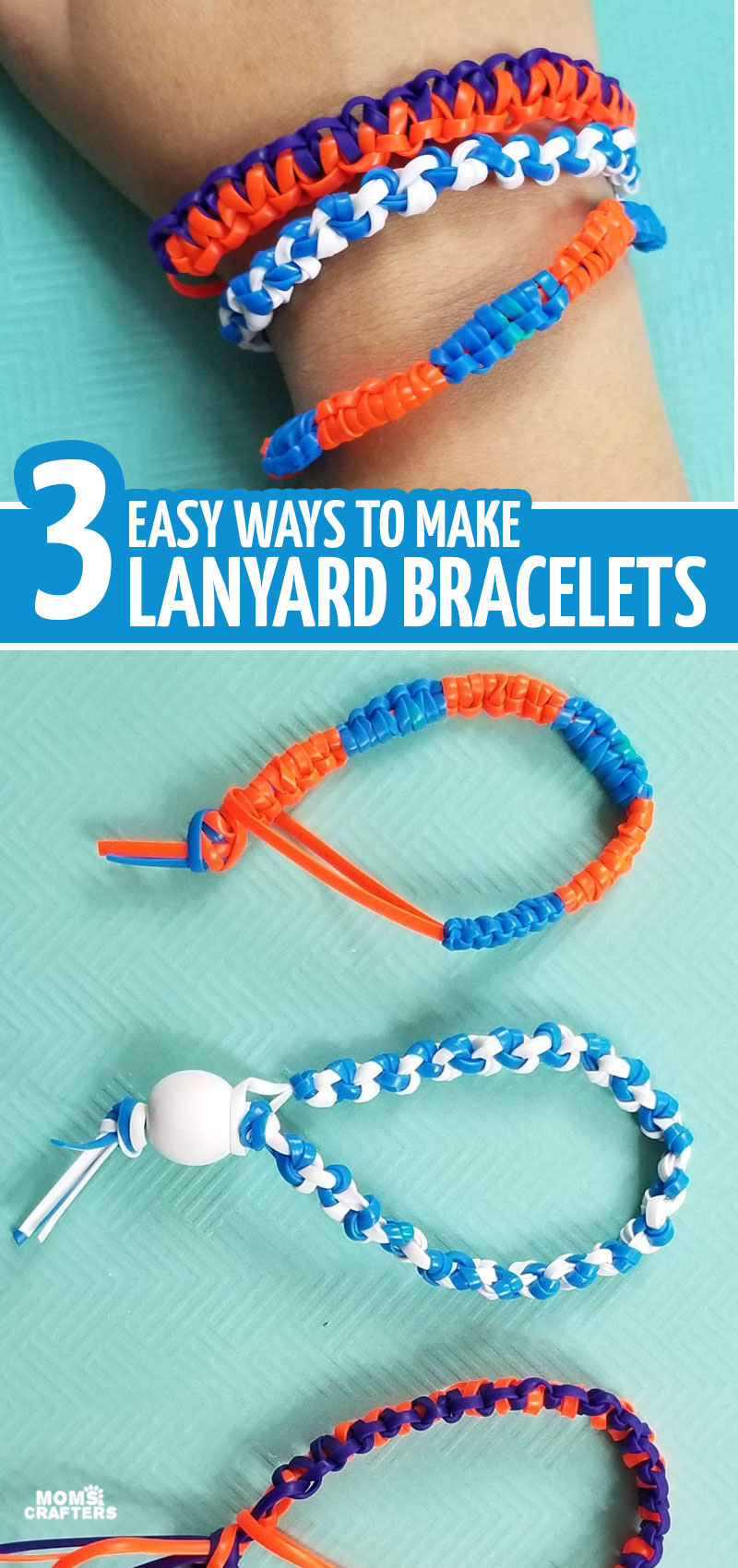 How To Make A Gimp Bracelet 3 Ways Moms And Crafters