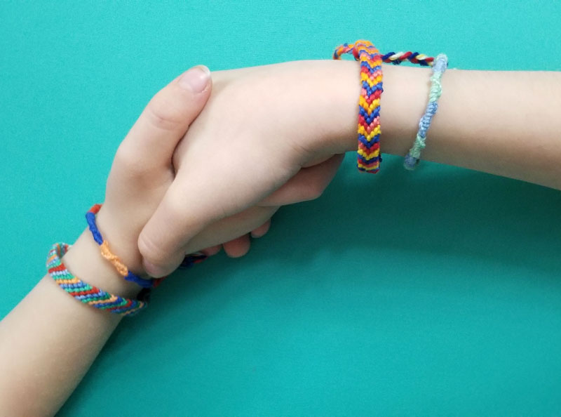 Recycled Paper Bead Layered Rainbow Bracelets - Project Have Hope