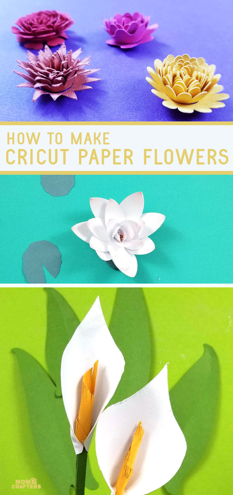 Download How To Make Paper Flowers With Cricut Moms And Crafters