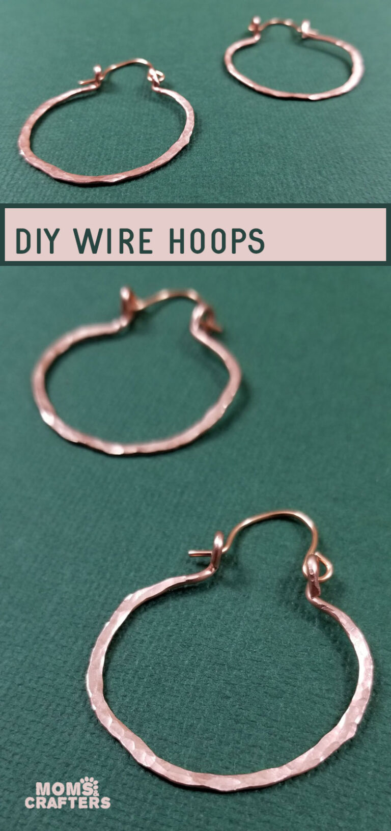 How To Make Hoop Earrings With Wire Moms And Crafters 7856