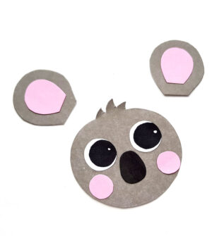 Koala Craft: Make a Koala Hug Bookmark with a free template!