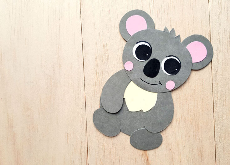 Koala Craft: Make a Koala Hug Bookmark with a free template!