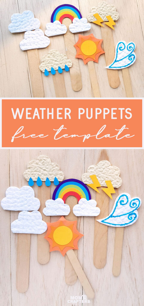 Weather Craft for Kids - Paper Puppets + Free Templates!