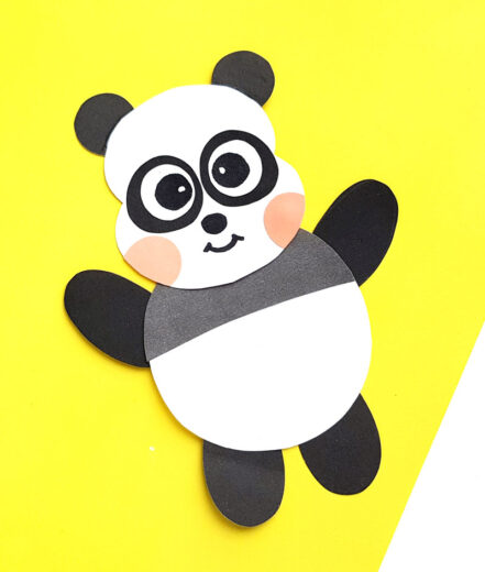 Panda Paper Craft - Puppet Template * Moms and Crafters