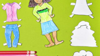 Paper Doll Coloring Pages - Design Your Own Version!