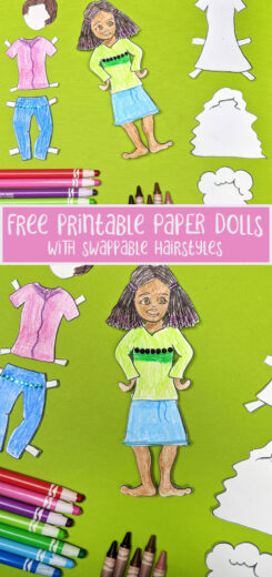 Paper Doll Coloring Pages - Design Your Own Version!