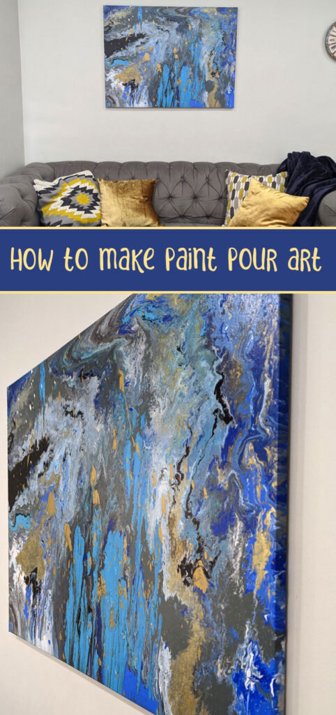 Poured Paint Art Tutorial - and a Mom Play Date * Moms and Crafters