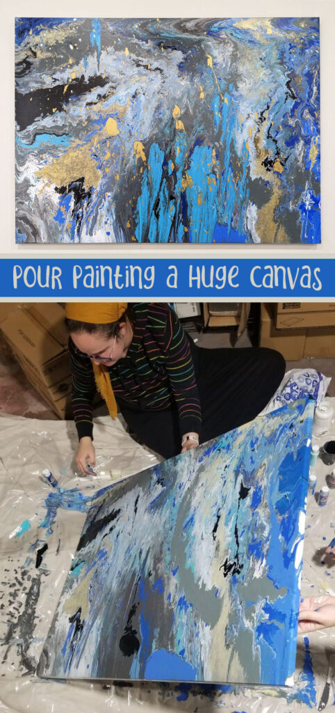 Poured Paint Art Tutorial - and a Mom Play Date * Moms and Crafters