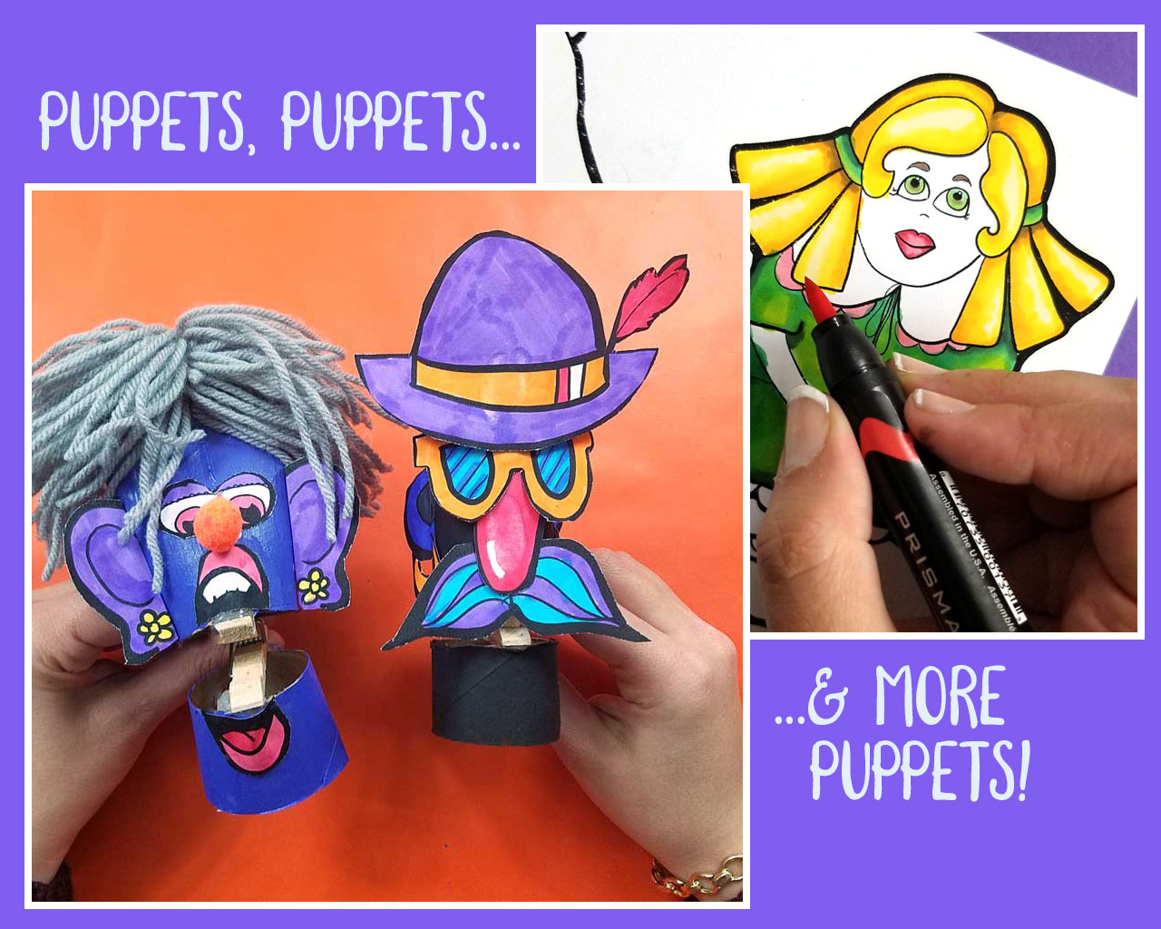 Printable Puppets to Craft and Play * Moms and Crafters