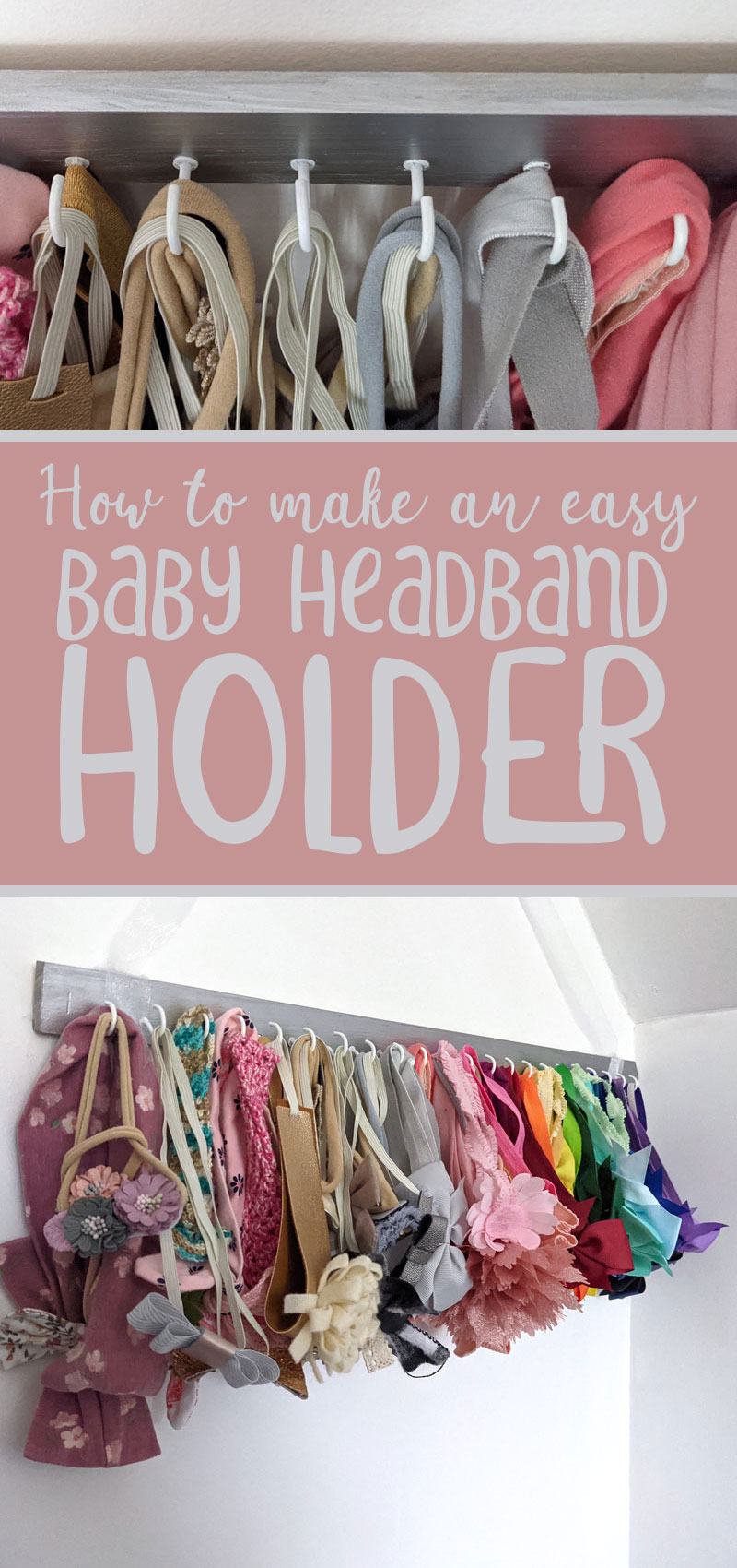 DIY Baby Headband Holder - Easy Bow Storage Solution!