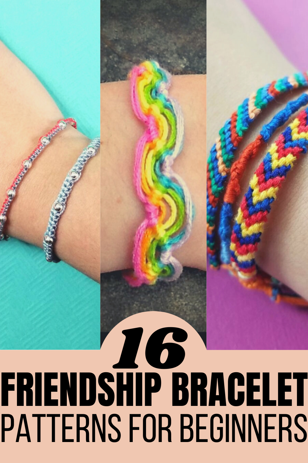 How to Make a Simple Friendship Bracelet With Letters Beads  Friendship  bracelet patterns easy, Friendship bracelets easy, Diy bracelets with string
