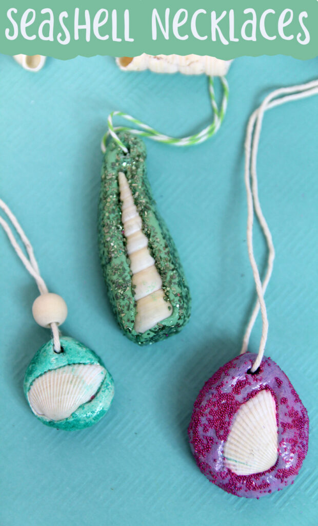 Make DIY Mermaid Seashell Necklaces With Kids