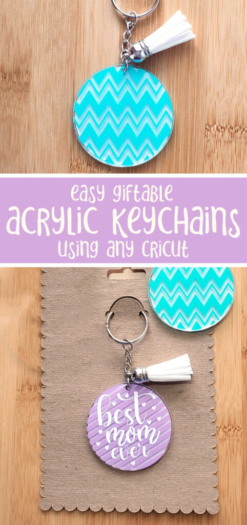 How to Make Acrylic keychains with Cricut * Moms and Crafters