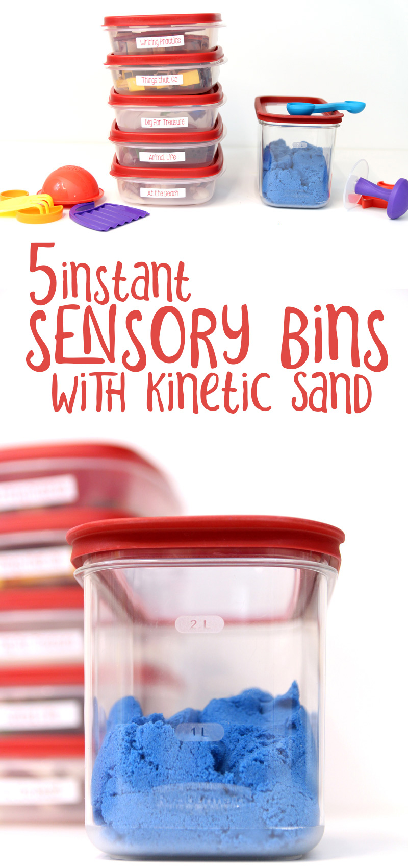Kinetic Sand Activity Bin - Leave It To Mom