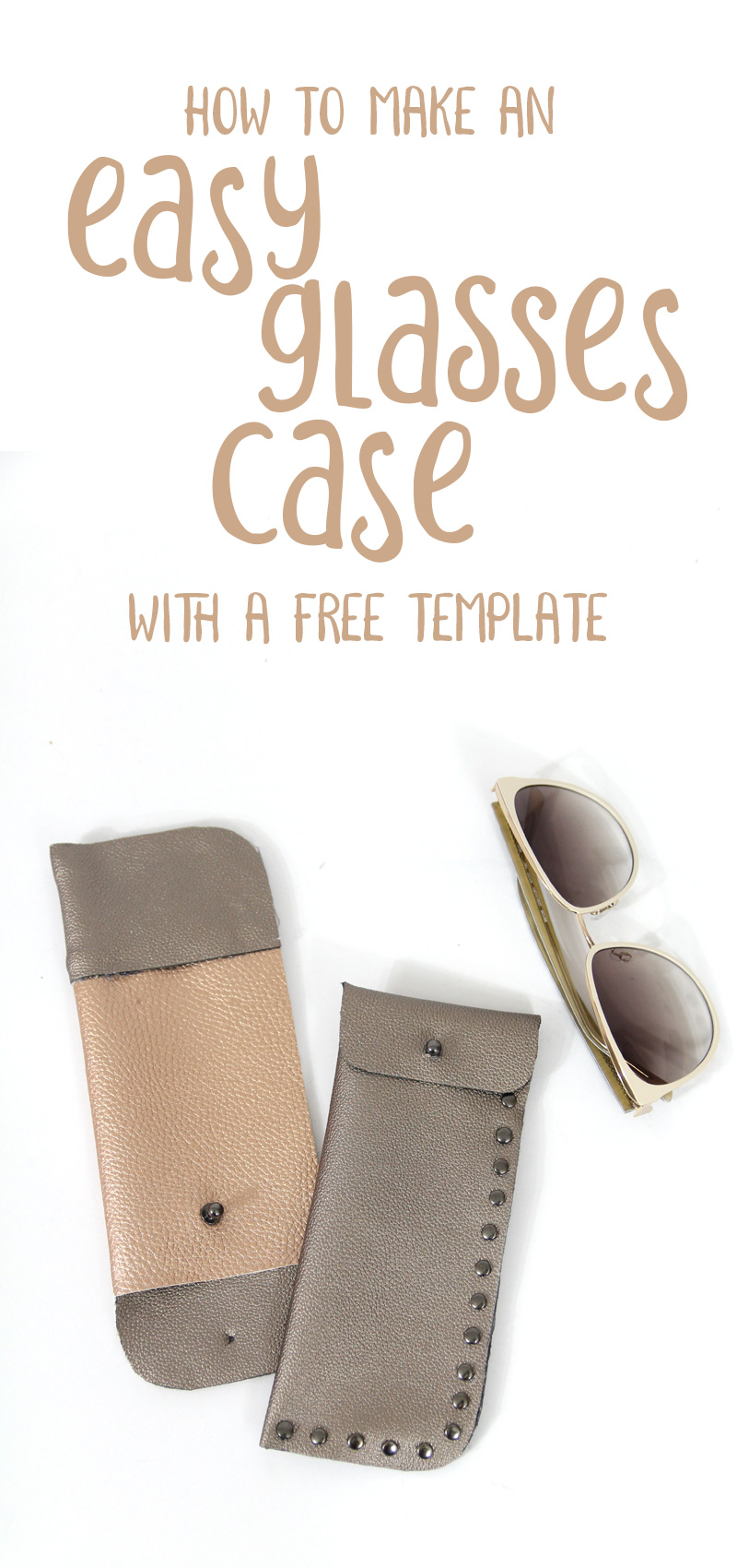 DIY Glasses Case with a Free Template * Moms and Crafters