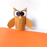 Toilet Paper Roll Owl with a Free Template * Moms and Crafters
