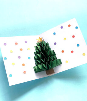 Pop Up Christmas Card Craft for Kids * Moms and Crafters