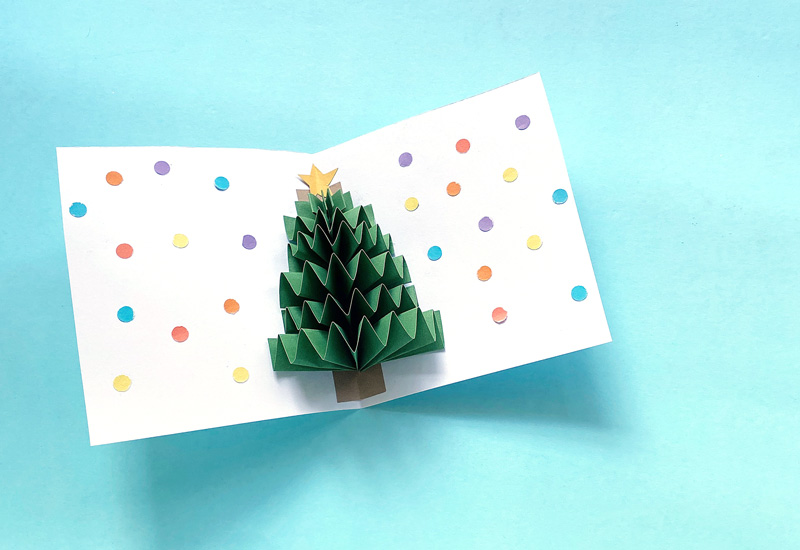 Pop Up Christmas Card Craft for Kids * Moms and Crafters