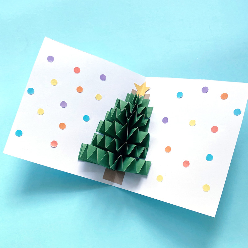 Pop Up Christmas Card Craft for Kids * Moms and Crafters