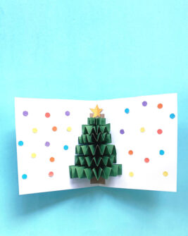 Pop Up Christmas Card Craft for Kids * Moms and Crafters