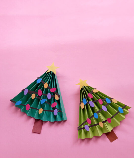 Paper Christmas Tree Craft - Easy Holiday Origami