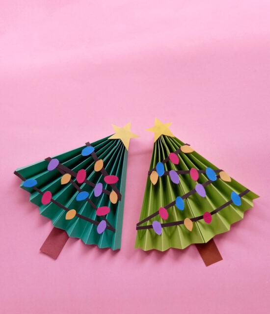 Paper Christmas Tree Craft - Easy Holiday Origami