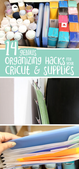 Cricut Storage Ideas & Hacks * Moms and Crafters