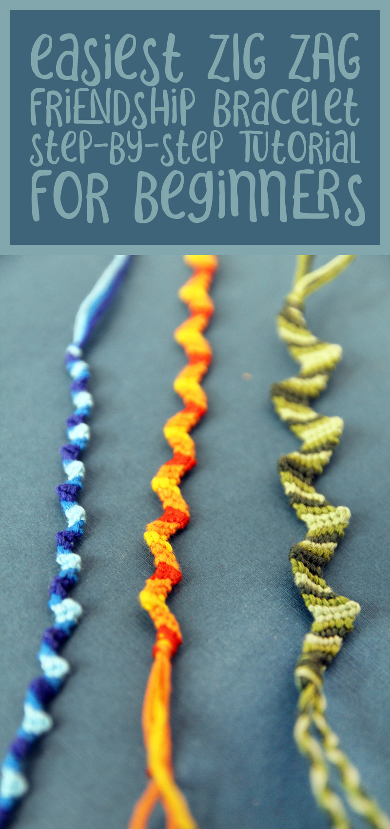 How To Make A Simple Yarn Bracelet Tutorial
