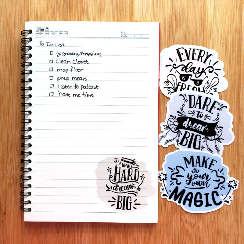To Do, Write and Cut Sticker