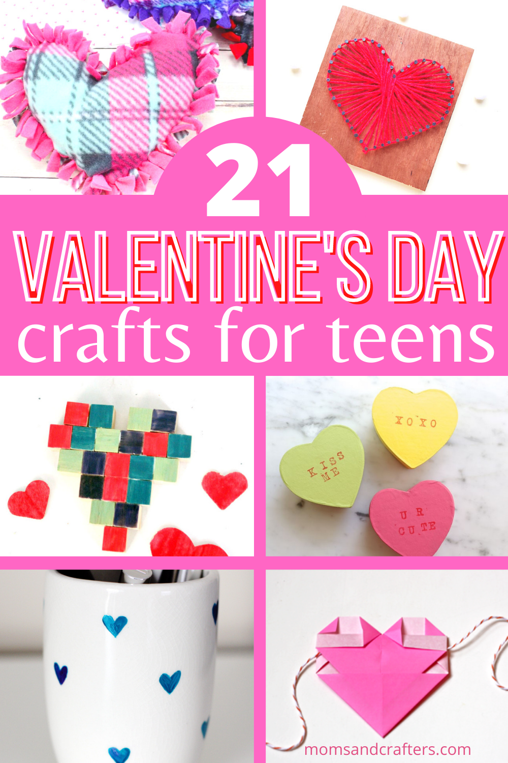 Valentine's Day Magnetic Tile Art - Craft Project Ideas