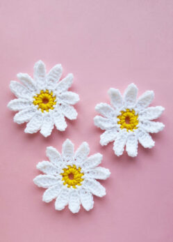 Free Daisy Crochet Pattern * Moms and Crafters