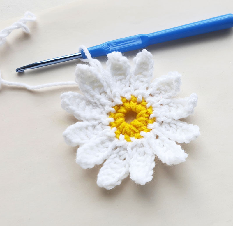 Crochet Daisy Flower  Free Crochet Pattern - Moara Crochet