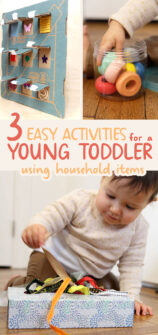 3 Fun Activities for a One Year Old at Home + a DIY Peekaboo Board