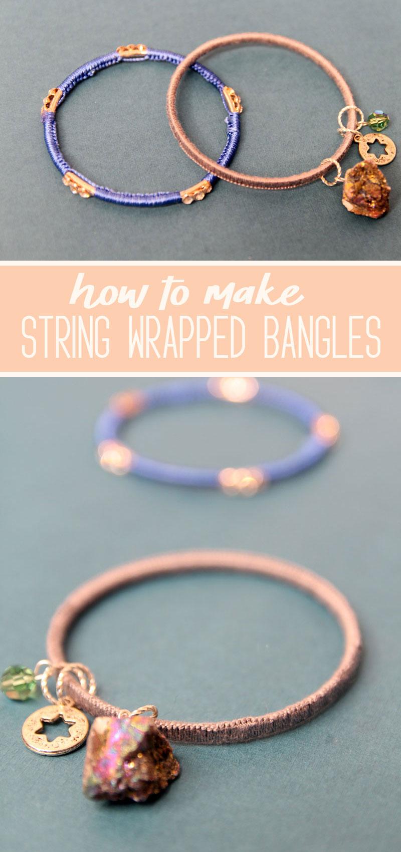 How to Make Stone Silk Thread Bangles in 5Minute  Crafts for Beginners   12 Steps  Instructables