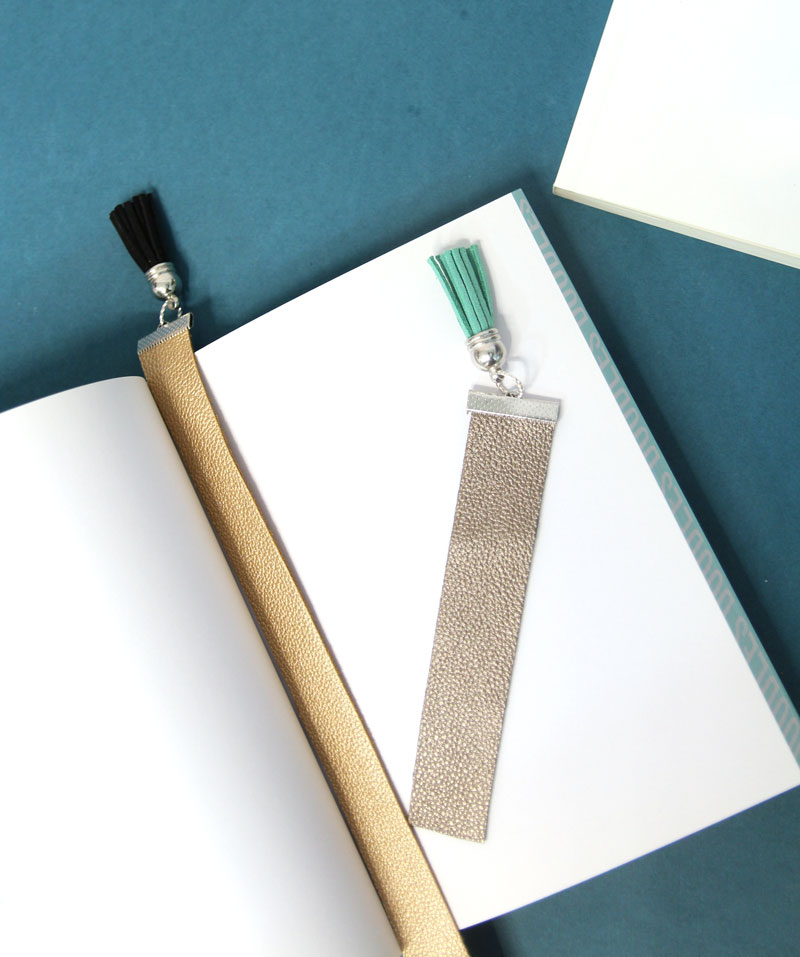 DIY Faux Leather Bookmark