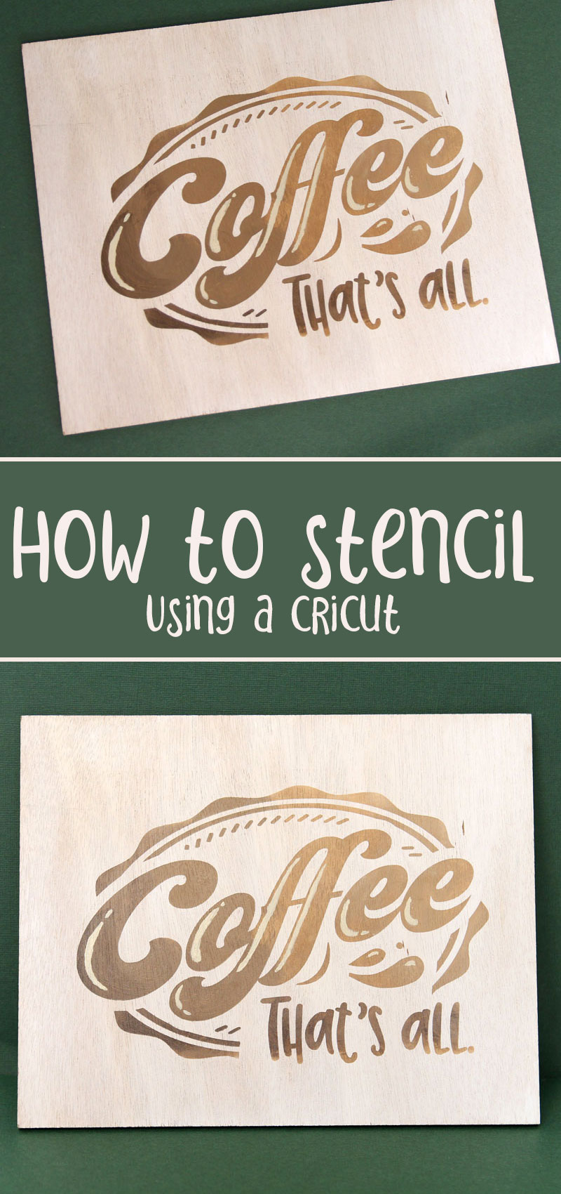 Supply List for Making Stencils with a Cricut Machine