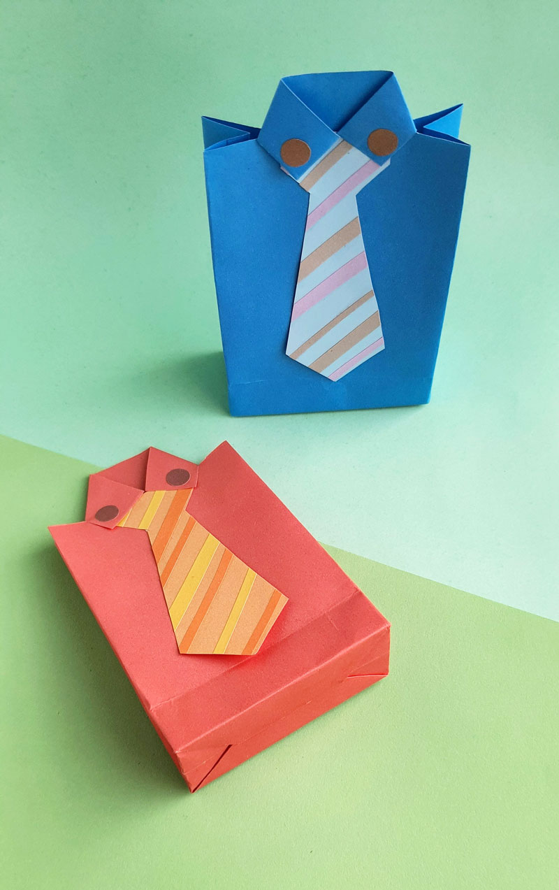 Fathers Day Gift Bag - An Easy Paper Craft * Moms and Crafters