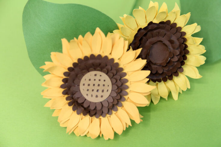 DIY Paper Sunflower Templates * Moms and Crafters