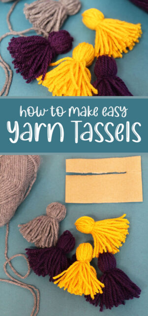 How to Make a Yarn Tassel Garland * Moms and Crafters