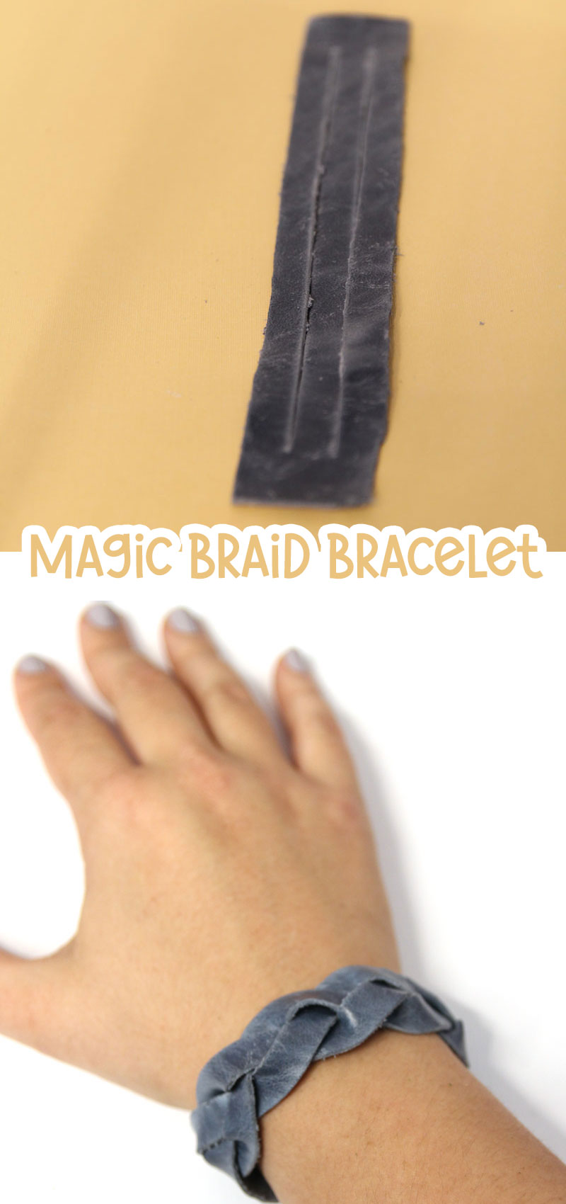 DIY Mens braided leather bracelet braids 4 to 6 strands