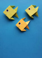 Origami Fish - Easy Tutorial for Beginners * Moms and Crafters