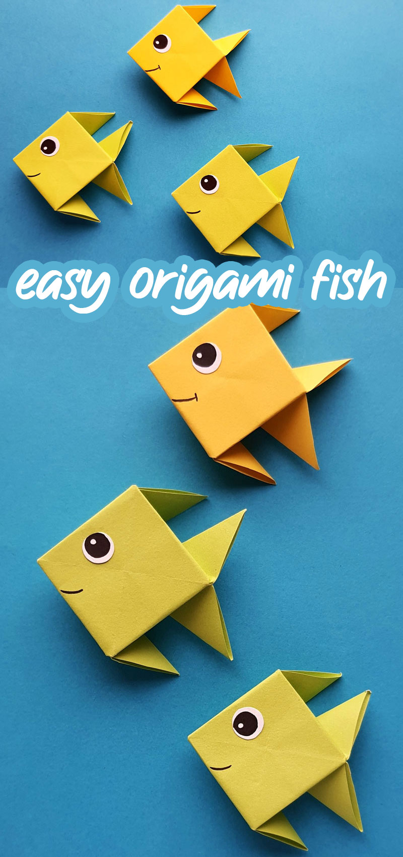 Origami Fish - Easy Tutorial for Beginners * Moms and Crafters